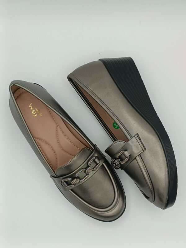 Ladies Wedge Pumps Grey