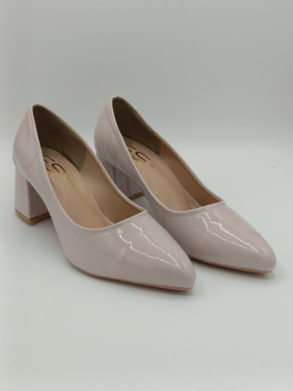 Pink Pattern Court Shoe