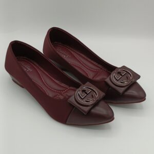 Maroon-Wedge Softy Pump