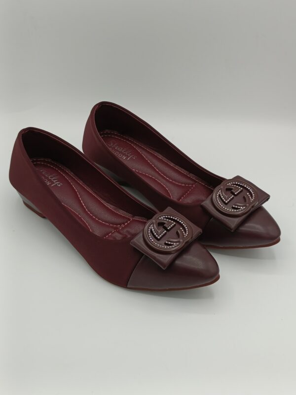 Maroon-Wedge Softy Pump